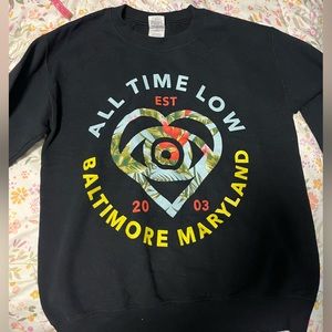 tropical print All Time Low crewneck